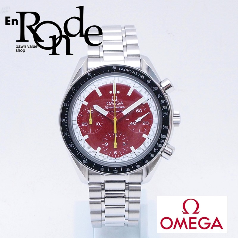 オメガ OMEGA メンズ腕時計 スピードマスター 3510-61 SS（ステンレス） レッド文字盤 中古