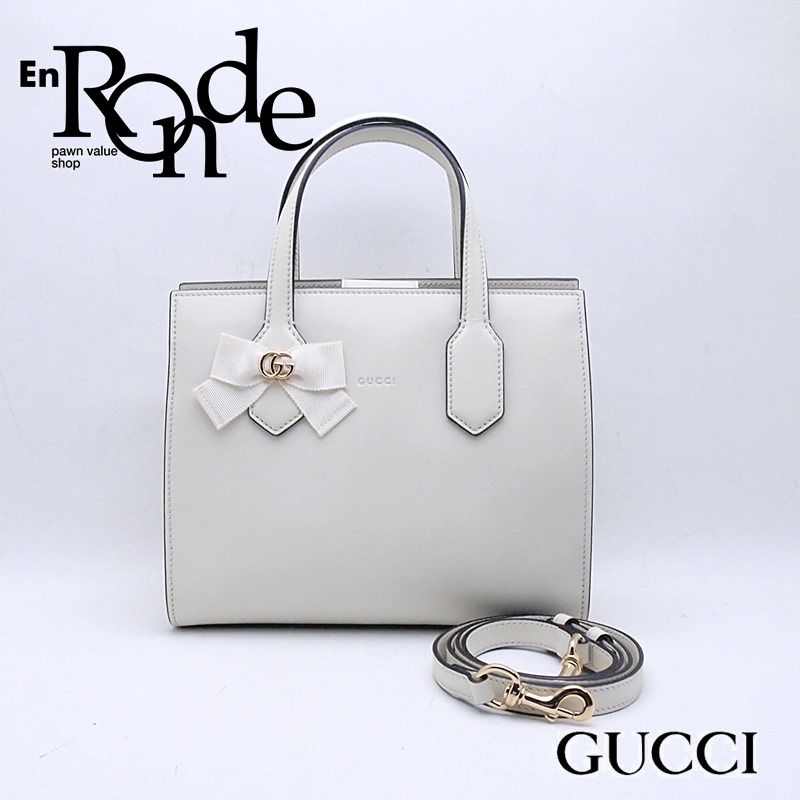 グッチ GUCCI ハンドバッグ 2WAY スモールトート GGリボン 443089