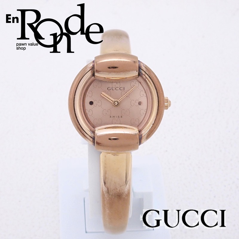 http://グッチ%20GUCCI%20レディース腕時計%201400L%201400L%20PGP%20ピンク文字盤%20中古