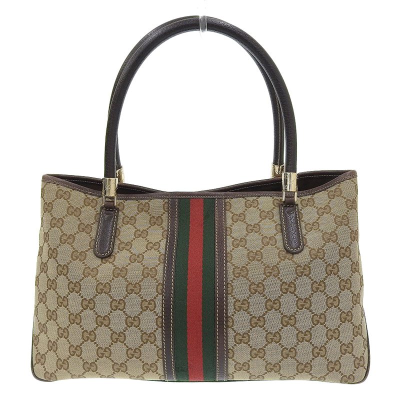 グッチ GUCCI シェリー トートバッグ GGキャンバス ベージュ 161717