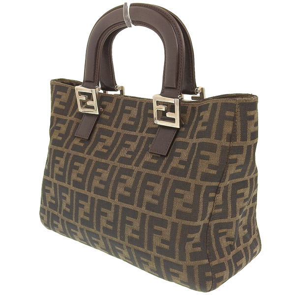 フェンディ FENDI ズッカ柄 ハンドバッグ トートバッグ ジャガード