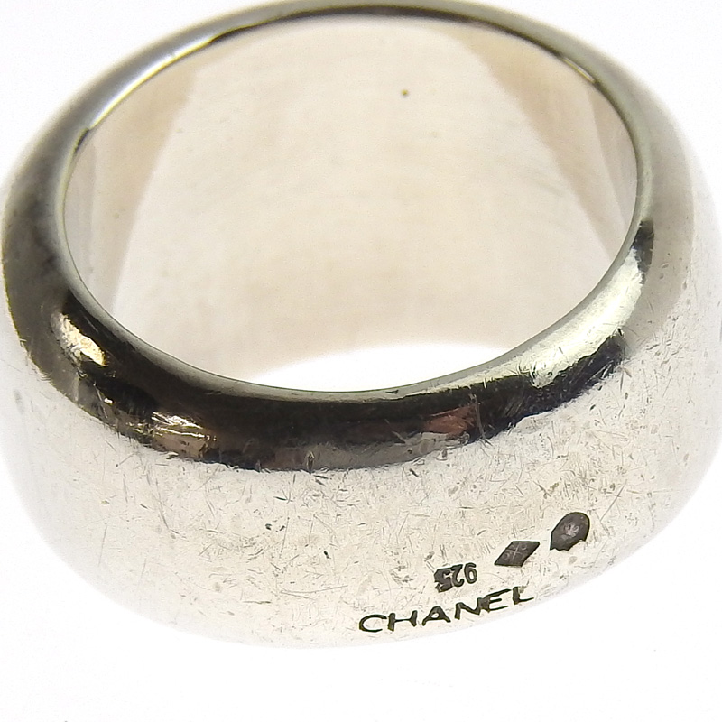 シャネル CHANEL ロゴ リング SV925 シルバー 11.5号 指輪 