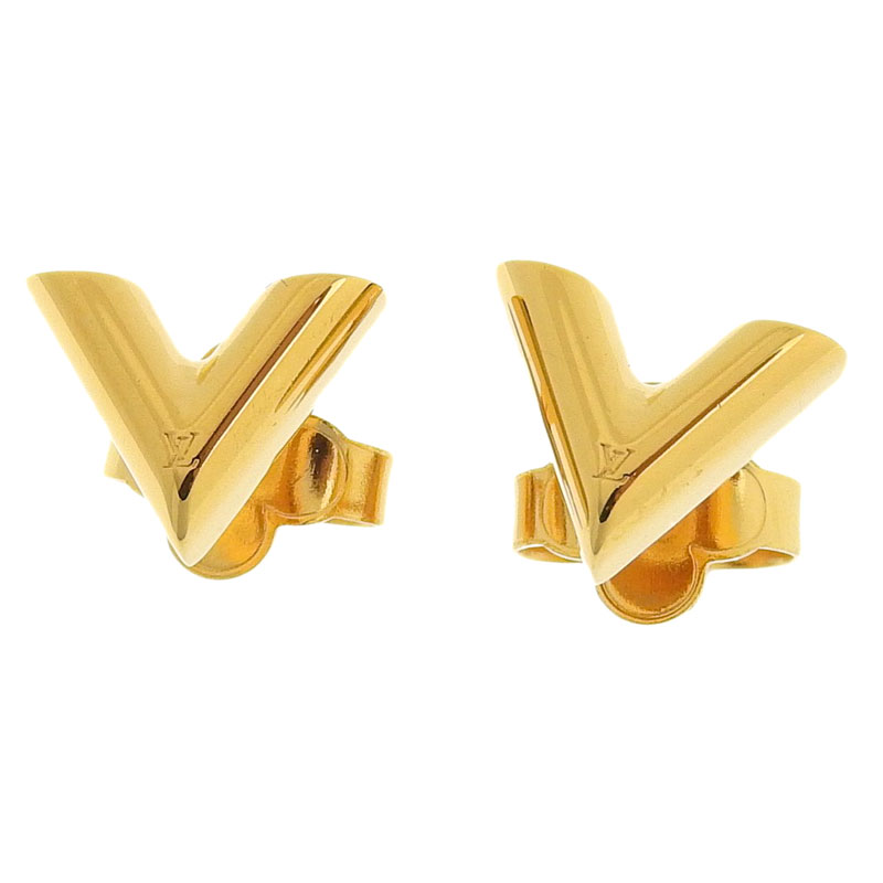 Louis Vuitton V 2021-22FW Essential v stud earrings (M68153