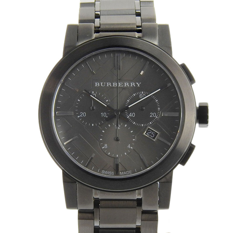 バーバリー BURBERRY クロノグラフ メンズ クォーツ 腕時計 SS 