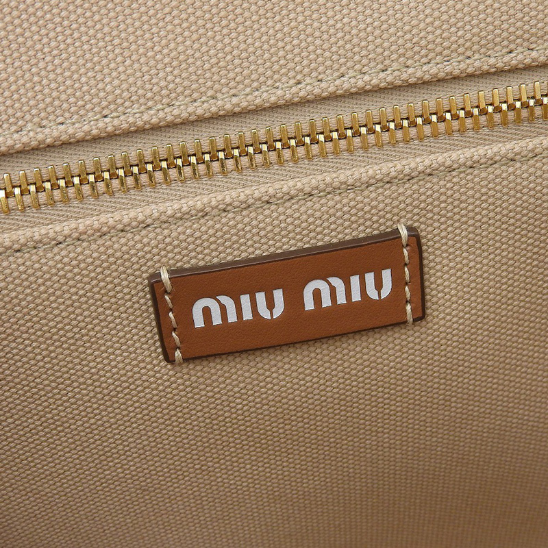 ミュウミュウ MIUMIU カナパ 2WAYバッグ ハンドバッグ キャンバス