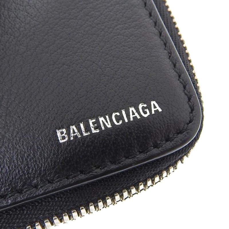 バレンシアガ BALENCIAGA エブリデイ 二つ折り財布 ラウンドファスナー