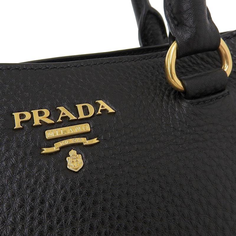 プラダ PRADA 2WAYバッグ ハンドバッグ トートバッグ レザー ブラック