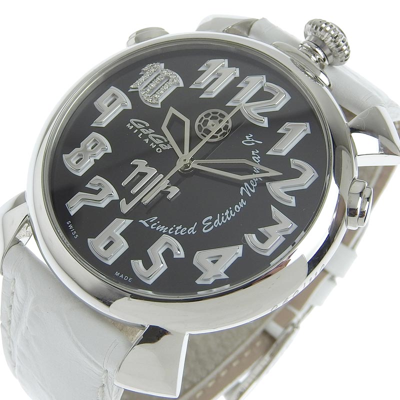 ガガミラノ 時計 マヌアーレシン クロノ46 メンズ クォーツ 腕時計 SS 