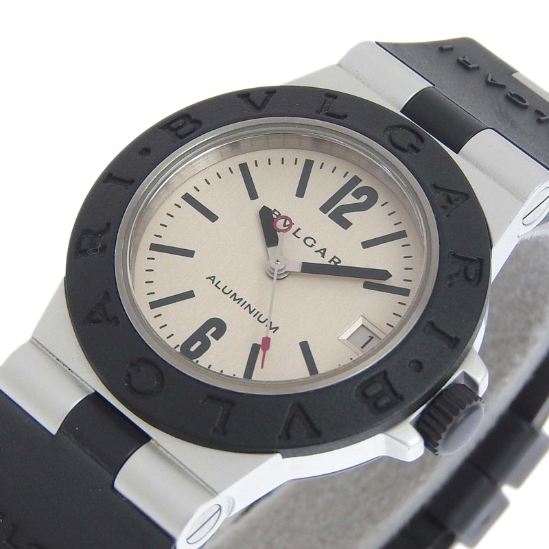 ブルガリ BVLGARI 時計 アルミニウム レディース クォーツ 腕時計 AL
