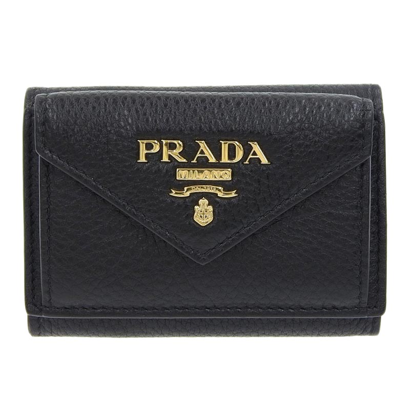 PRADAコンパクトウォレット　プラダ三つ折り財布ファッション