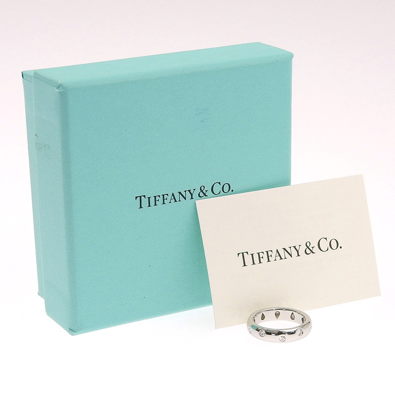 TIFFANY&Co. ティファニー K18YG/Pt950 ドッツ リング・指輪 6.5号 4.2g レディース【美品】