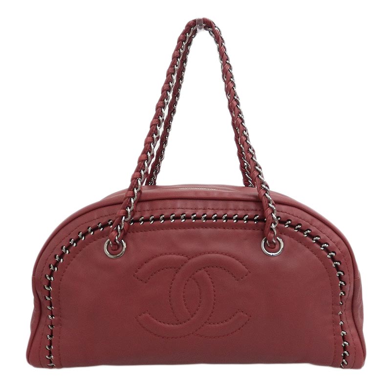 シャネル CHANEL ラグジュアリーライン ショルダーバッグ チェーンショルダー ラムスキン ボルドー A31405 10番台 中古 CH0729  – ロンド 大阪天神橋筋6丁目