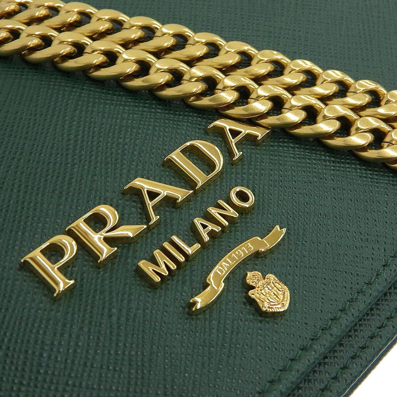 プラダ PRADA ショルダーバッグ チェーンショルダー サフィアーノ