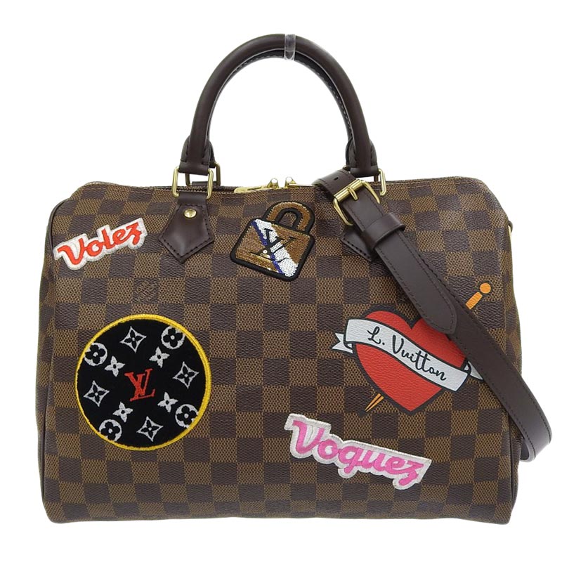 ルイヴィトン LOUIS VUITTON ダミエ スピーディバンドリエール30 2WAYバッグ ボストンバッグ パッチーズ エベヌ N40060 中古  LV0999 – ロンド 大阪天神橋筋6丁目