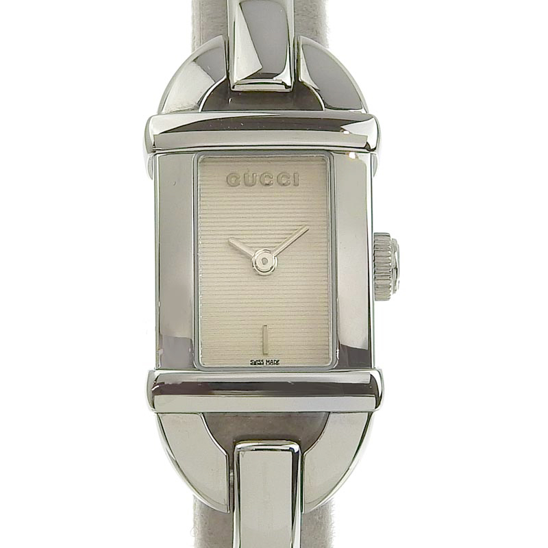 グッチクォーツ6800L SSバンブー腕時計
