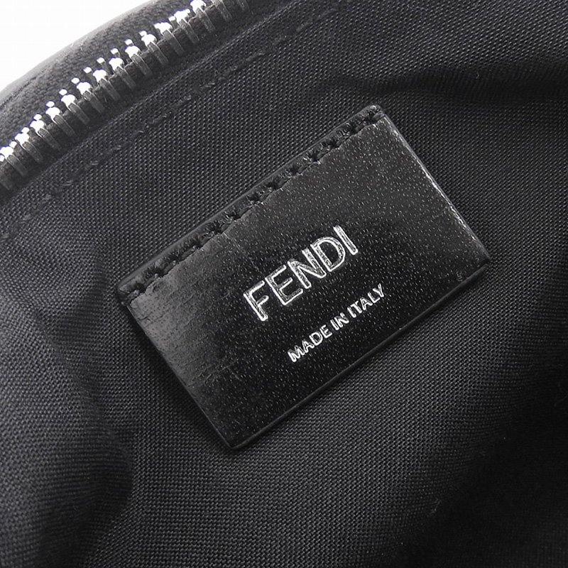 フェンディ FENDI モンスター ボディバッグ ウエストバッグ レザー