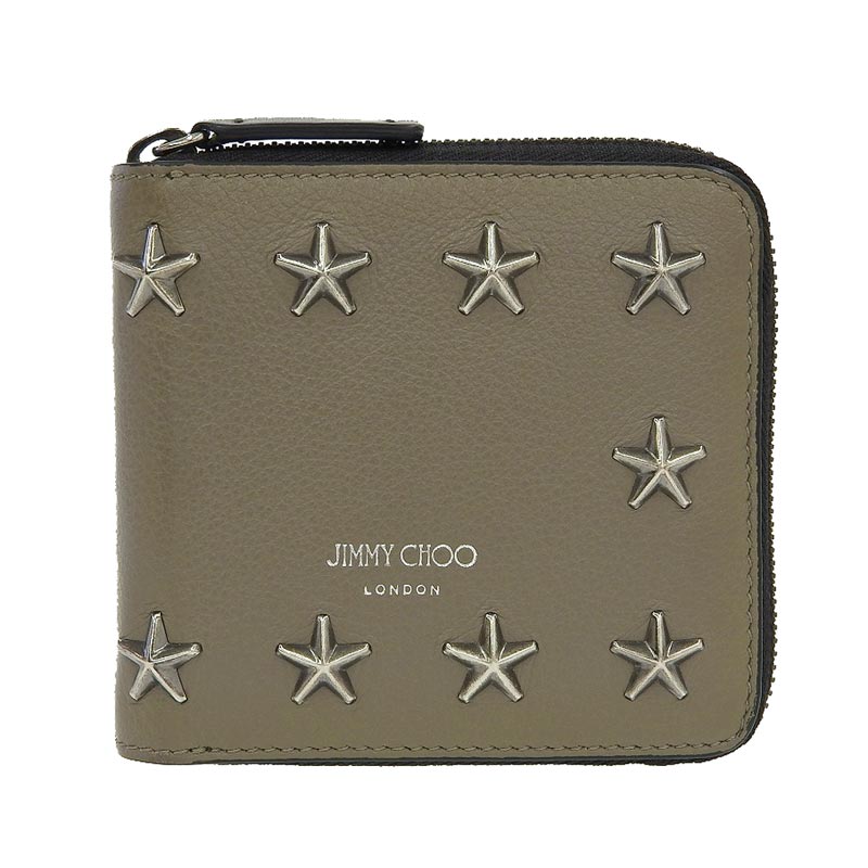 美品✨JIMMY CHOO ジミーチュウ スタースタッズ 二つ折り財布 本