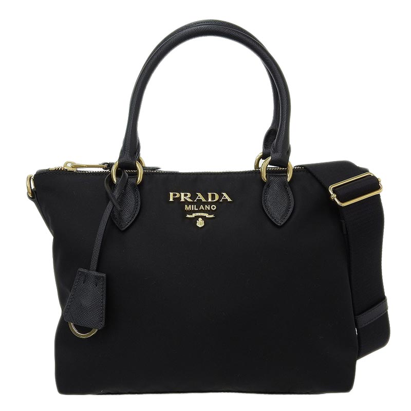 プラダ PRADA 2WAYバッグ ハンドバッグ ショルダーバッグ ナイロン レザー ブラック 1BA275 美品 OB0958 – ロンド  大阪天神橋筋6丁目