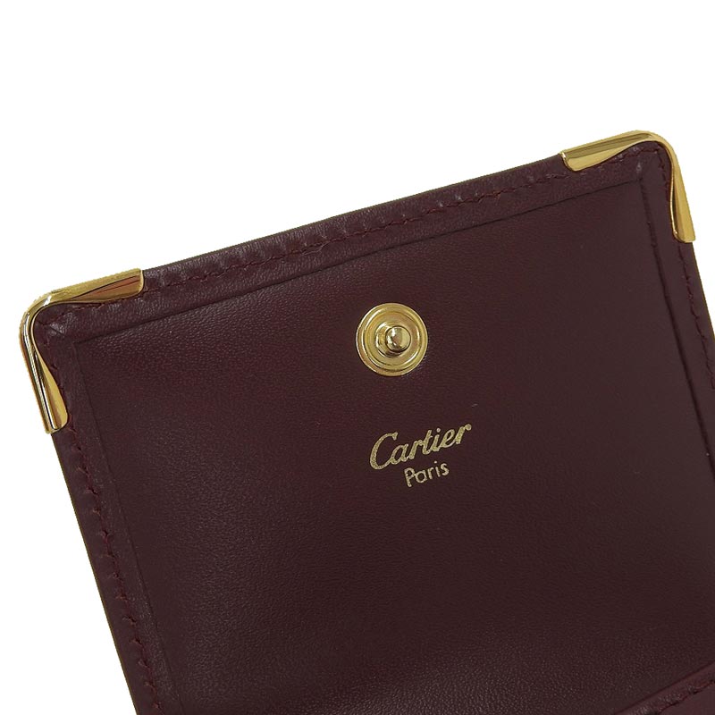 カルティエ CARTIER マストライン コインケース 小銭入れ レザー