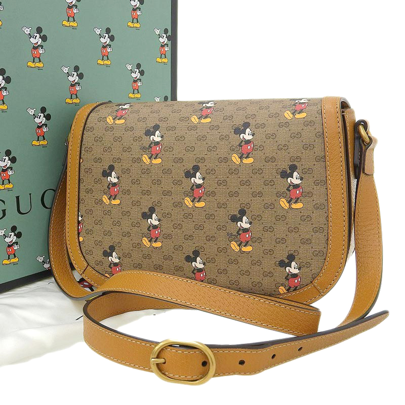 グッチ GUCCI GGスプリーム ディズニーコラボ ミッキー ショルダー