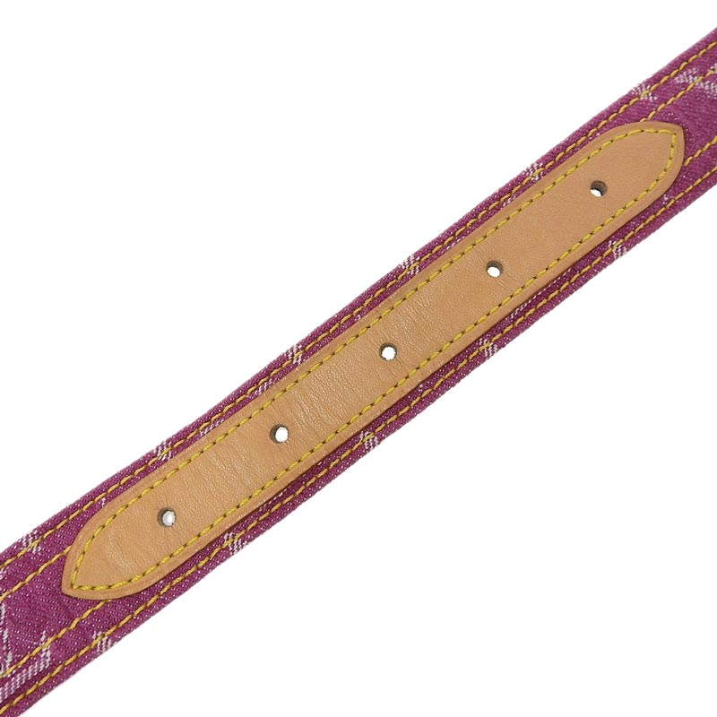 Louis Vuitton Louis Vuitton Magenta Ceinture Monogram Denim Belt Size