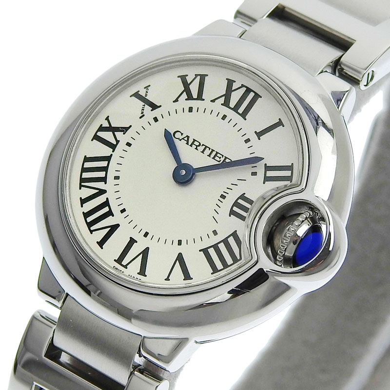 カルティエ CARTIER バロンブルーSM レディース クォーツ 腕時計 SS シルバー文字盤 W69010Z4 中古 CA0420 – ロンド  大阪天神橋筋6丁目