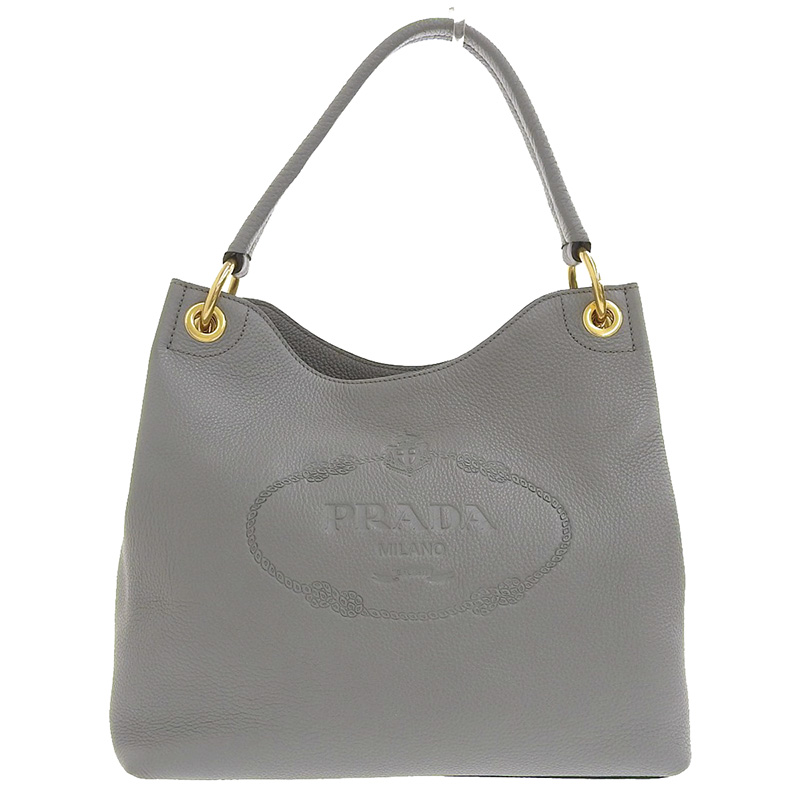 プラダ PRADA VITELLO PHENIX ARDESIA ショルダーバッグ ワン