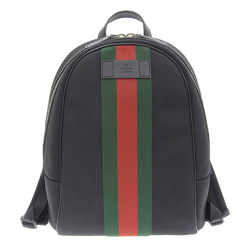 グッチ GUCCI シェリーライン バックパック リュックサック キャンバス 