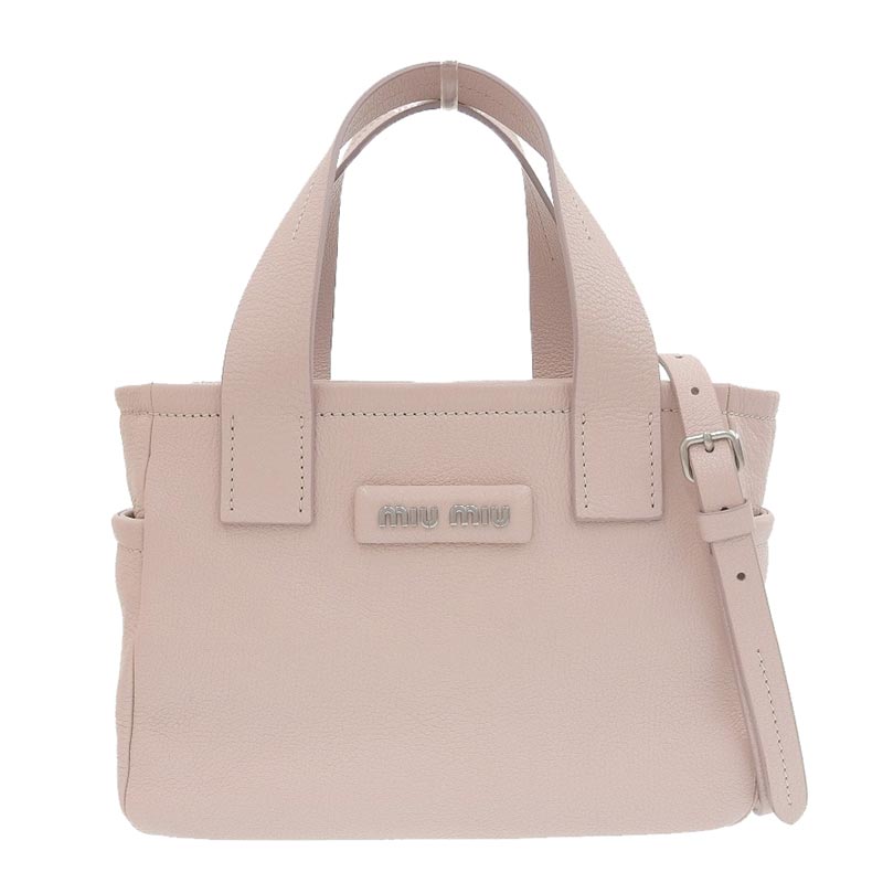 ミュウミュウ MIUMIU 2WAYバッグ ハンドバッグ ショルダーバッグ レザー ピンク 2WAYバッグ 5BA209 中古 OB1082 –  ロンド 大阪天神橋筋6丁目