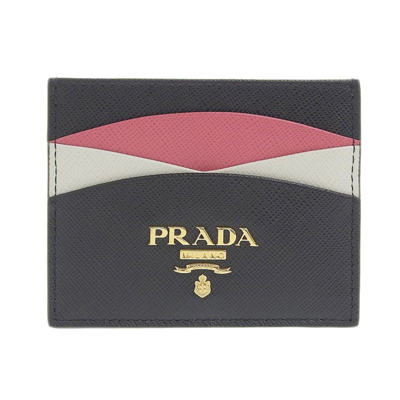 プラダ PRADA カードケース パスケース サフィアーノ レザー ブラック