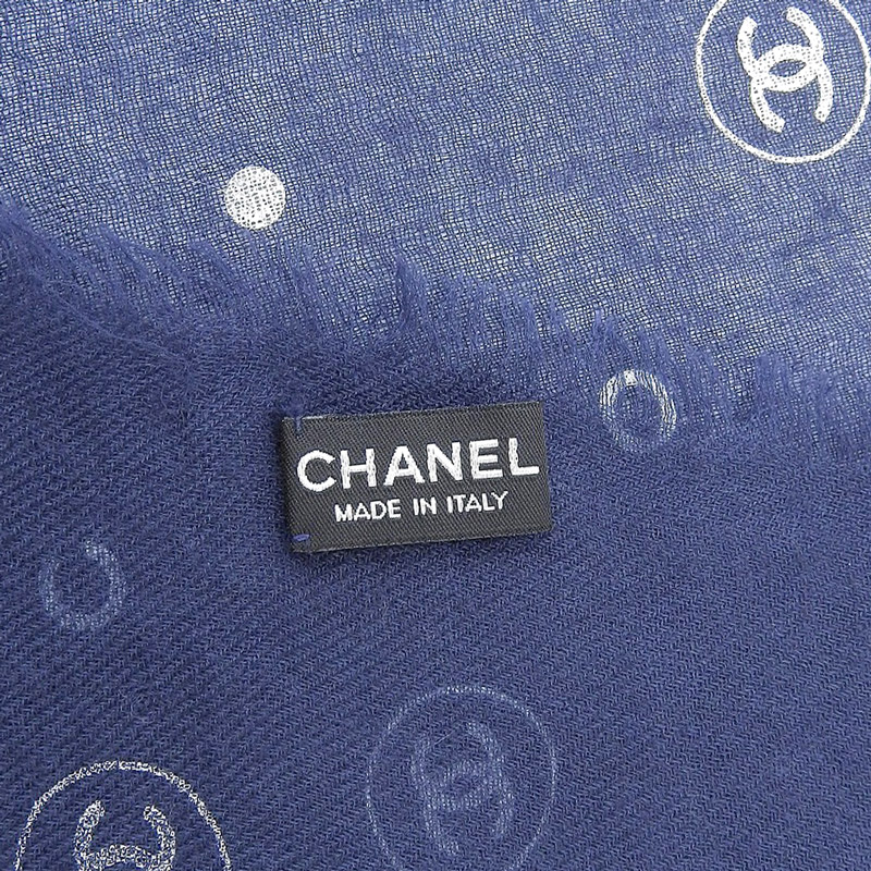 シャネル CHANEL ショール ストール スカーフ ココマーク カシミヤ