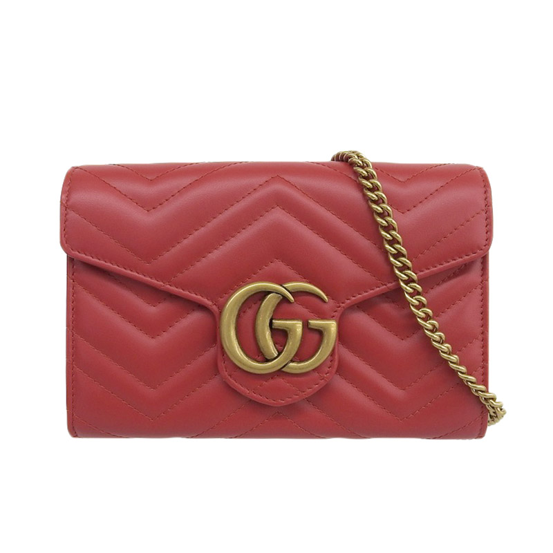 GUCCI グッチ ウォレット チェーン バッグ マーモント www.pa-bekasi.go.id