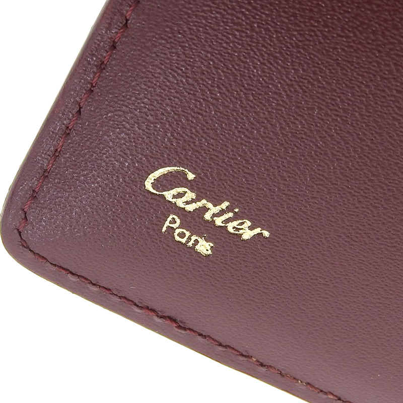 カルティエ CARTIER マストライン キーケース 6連 レザー ボルドー