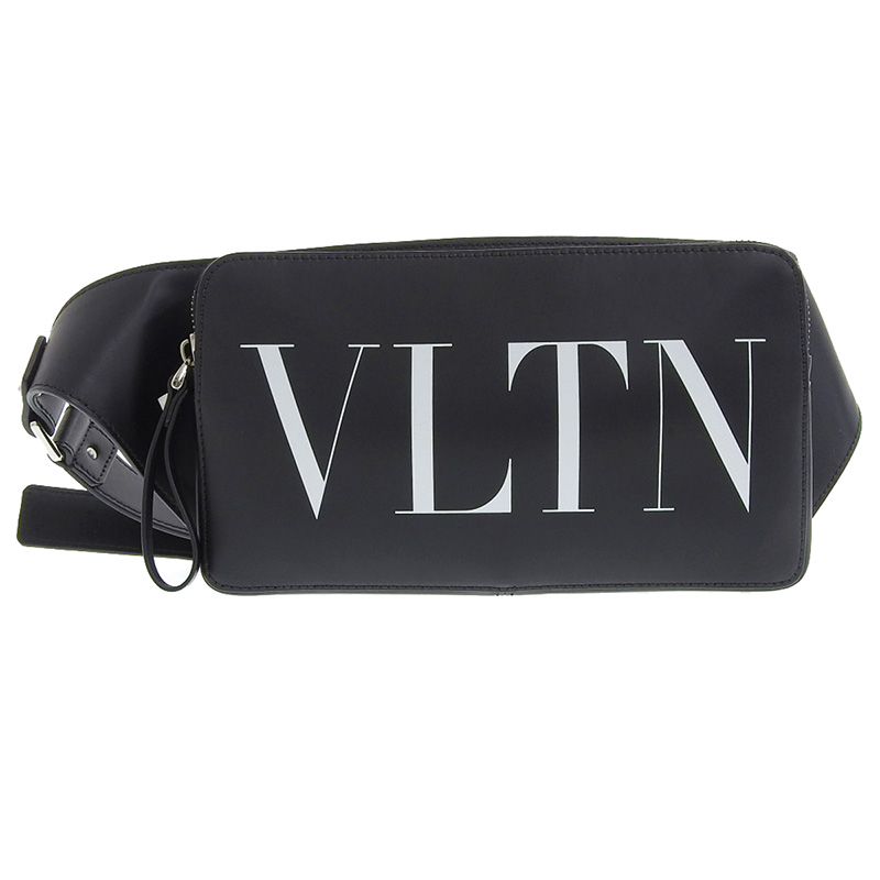 新品 Valentino VLTN ロゴ レザー ベルトバッグ