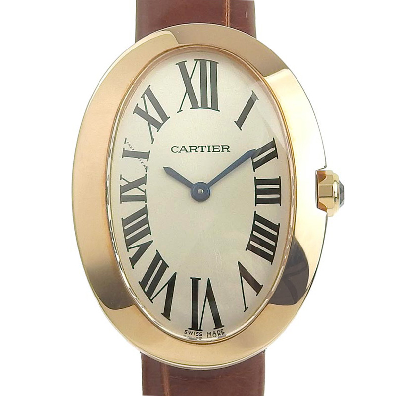 カルティエ CARTIER ベニュワールSM レディース クォーツ 腕時計 PG/革 
