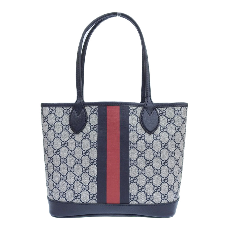 グッチ GUCCI GGスプリーム オフィディア スモールトートバッグ レザー ...