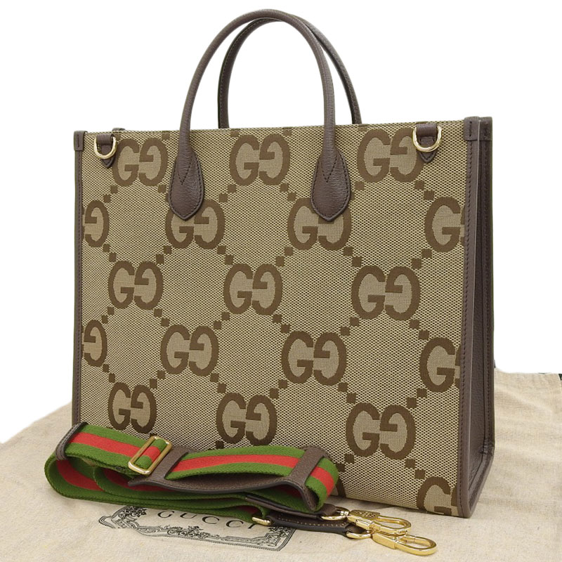 グッチ GUCCI ジャンボGG トートバッグ 2WAYバッグ ショルダーバッグ