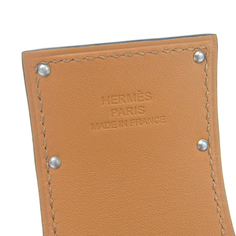 エルメス HERMES アス・ドゥ・クール ブレスレット バングル レザー 